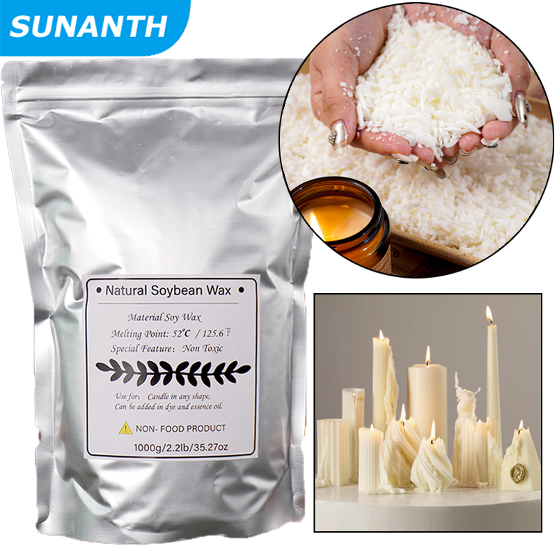 Candle Supplies Bulk - 2026 1kg Pure Soy Wax Paraffin
