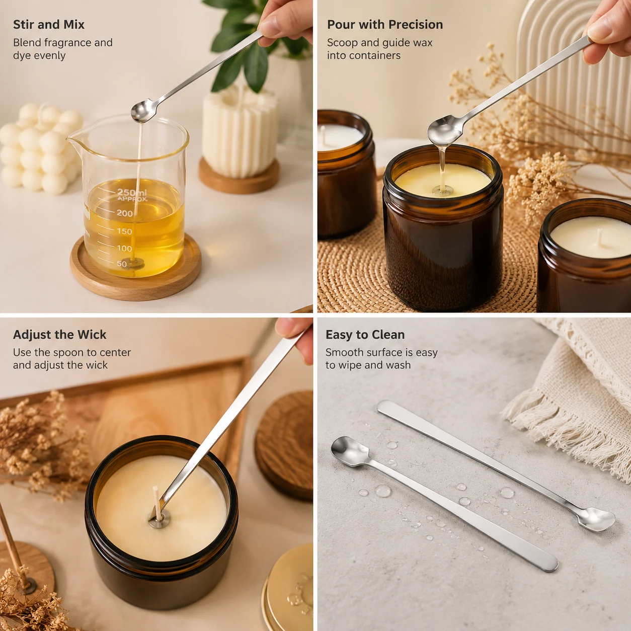 1/2PCS Stainless Steel Candle  - đánh giá và giá Candle Supplies Bulk